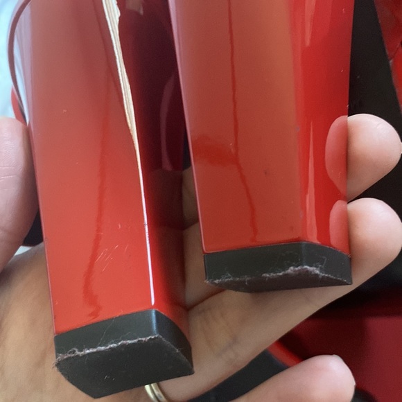 Red Roger Vivier Sandals Buckle Heels Pumps - Picture 6 of 6